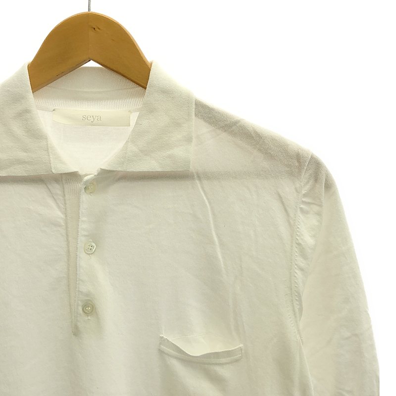 seya. / セヤ コットン オーバーサイズ ポロシャツ
