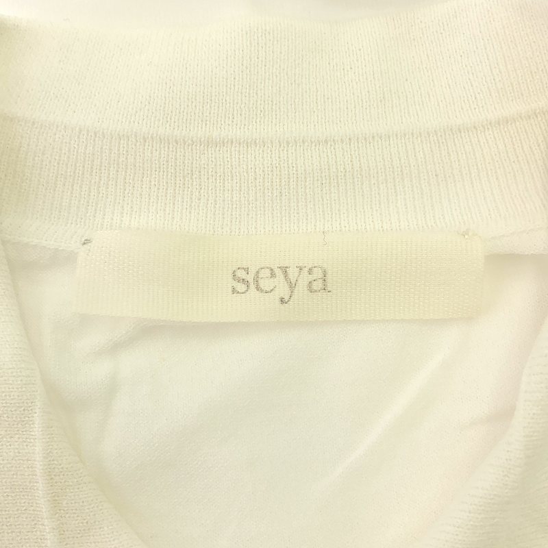 seya. / セヤ コットン オーバーサイズ ポロシャツ