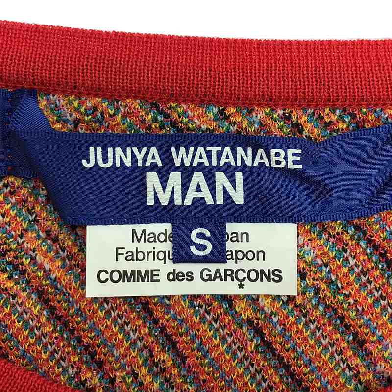 JUNYA WATANABE MAN / ジュンヤワタナベマン Jacqueard Pattern ハーフスリーブ ニット