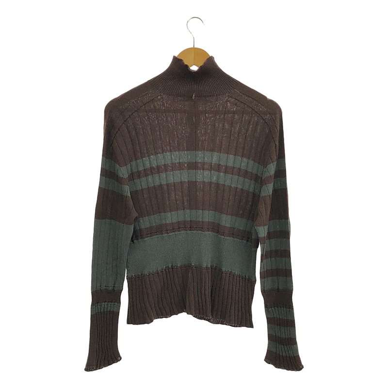 JoICEADDED / ジョイスアディッド コットン ハイネック ニット カーディガン