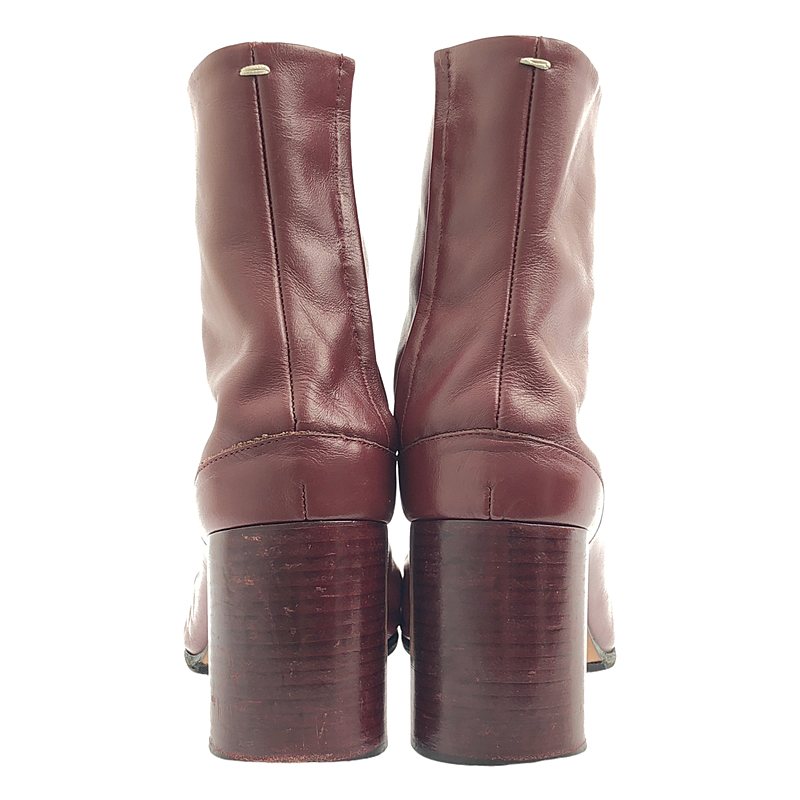 Maison Margiela / メゾンマルジェラ Tabi タビ レザー シリンダーヒール ショートブーツ