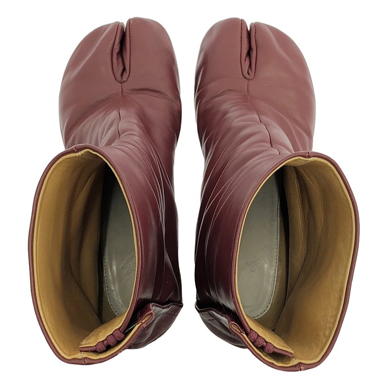 Maison Margiela / メゾンマルジェラ Tabi タビ レザー シリンダーヒール ショートブーツ