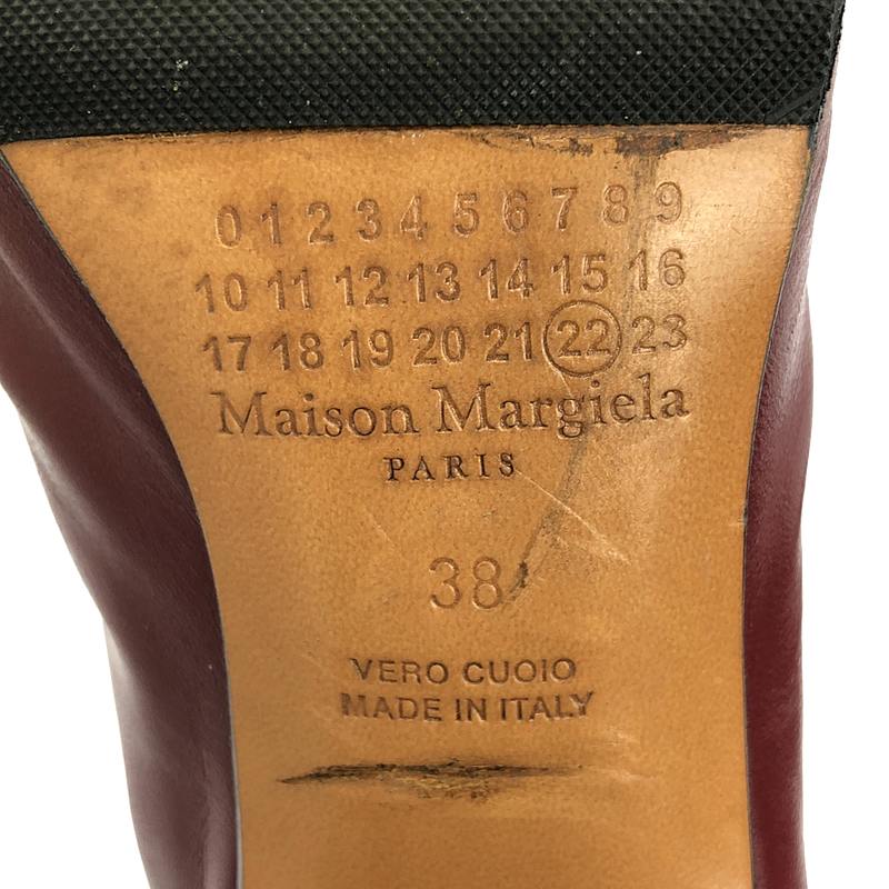 Maison Margiela / メゾンマルジェラ Tabi タビ レザー シリンダーヒール ショートブーツ