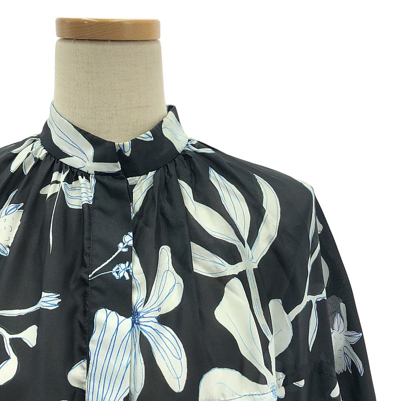 Christian Wijnants / クリスチャンワイナンツ シルク バンドカラー フラワー プリント 花柄 ワンピース