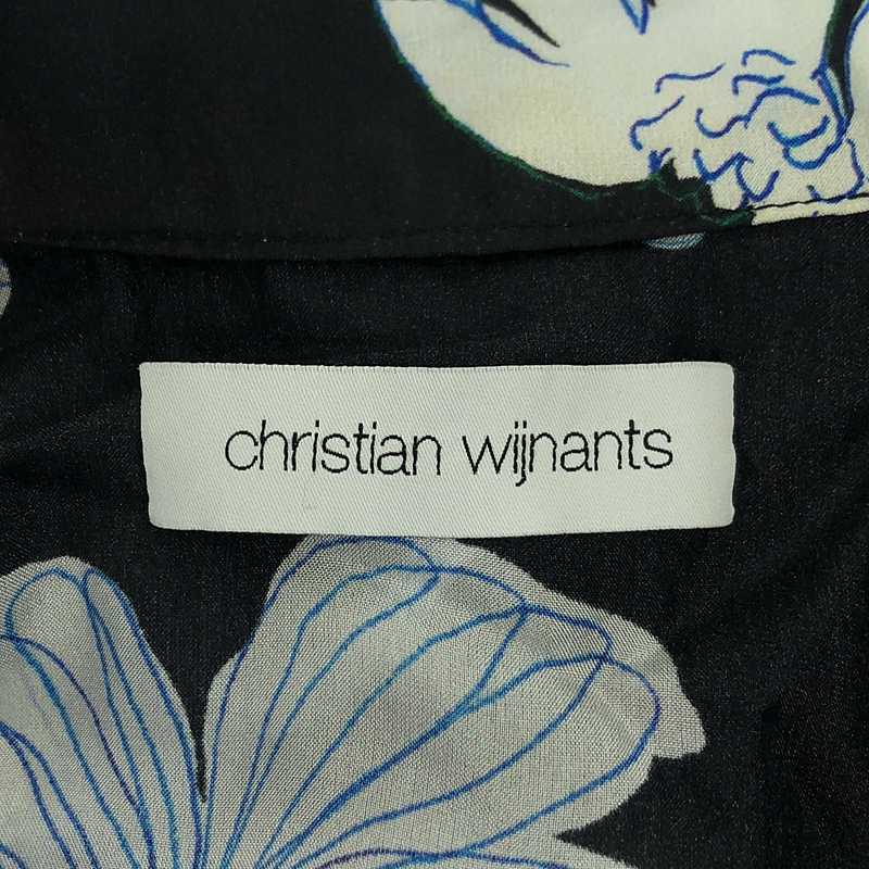 Christian Wijnants / クリスチャンワイナンツ シルク バンドカラー フラワー プリント 花柄 ワンピース