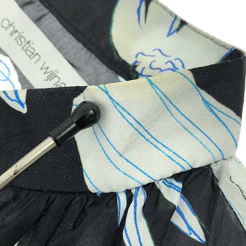 Christian Wijnants / クリスチャンワイナンツ シルク バンドカラー フラワー プリント 花柄 ワンピース