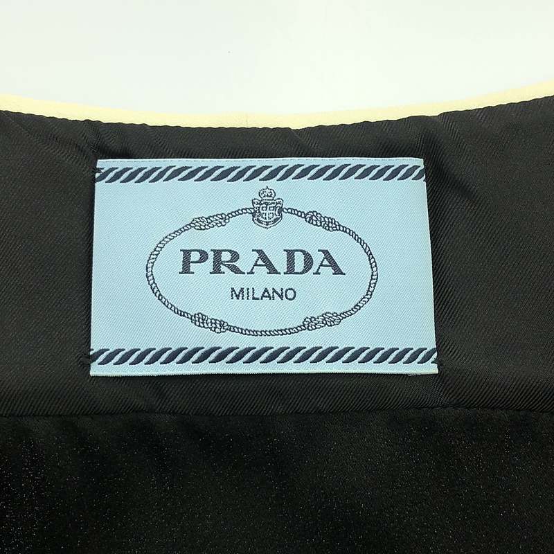 PRADA / プラダ パイピング ライン サイドジップ ドレス ワンピース