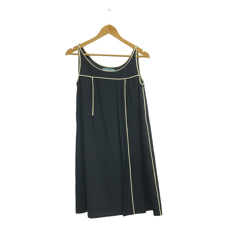 PRADA / プラダ パイピング ライン サイドジップ ドレス ワンピース