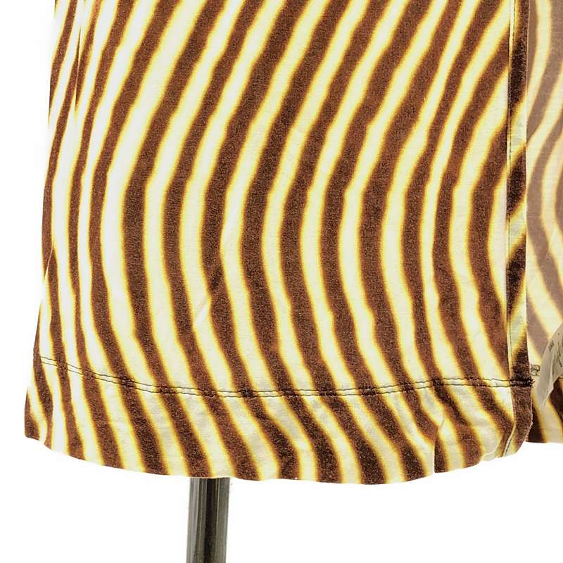 DRIES VAN NOTEN / ドリスヴァンノッテン Lem Lye サイド スリット 柄 ロング ワンピース