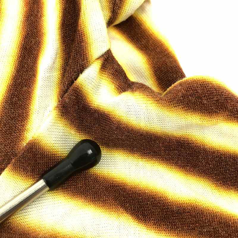 DRIES VAN NOTEN / ドリスヴァンノッテン Lem Lye サイド スリット 柄 ロング ワンピース