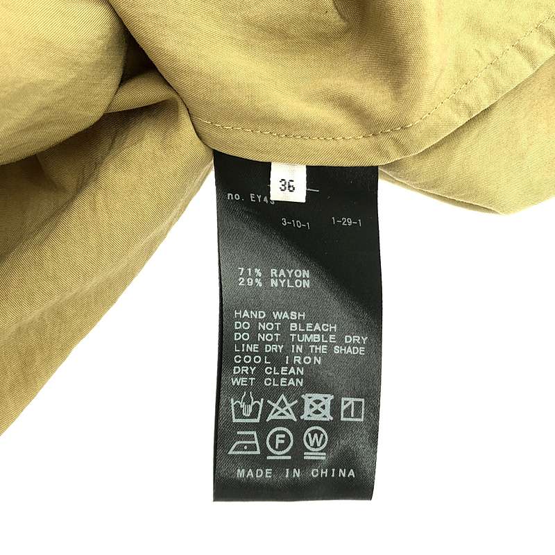 IENA / イエナ レーヨンナイロンシャーリングワンピース