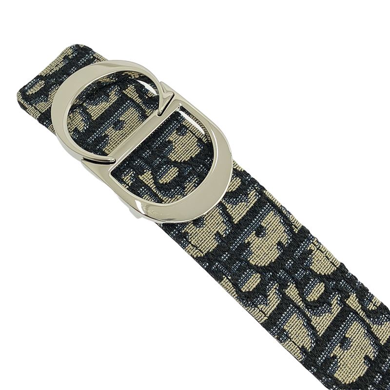 Dior / ディオール オブリーク シルバーバックル リバーシブルベルト