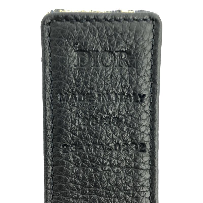 Dior / ディオール オブリーク シルバーバックル リバーシブルベルト