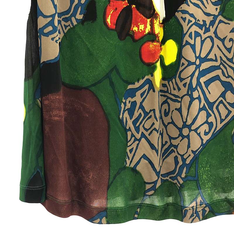 その他 レーヨン 総柄 ドレス ワンピース