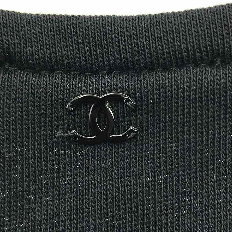 CHANEL / シャネル ココマーク ナンバリング レイヤードリブ スウェット タンクトップ カットソー