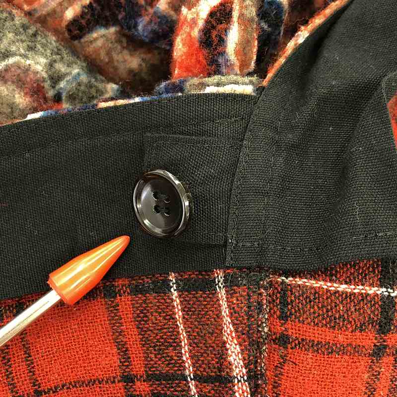 tricot COMME des GARCONS / トリココムデギャルソン フラワージャガード チェックドッキング フリルスカート