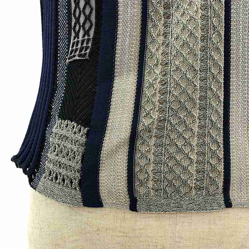 Mame Kurogouchi / マメクロゴウチ Net Stripe Tops ニットトップス