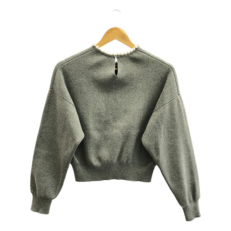 BORDERS at BALCONY / ボーダーズアットバルコニー PEARL KNIT PULLOVER パール ニット プルオーバー