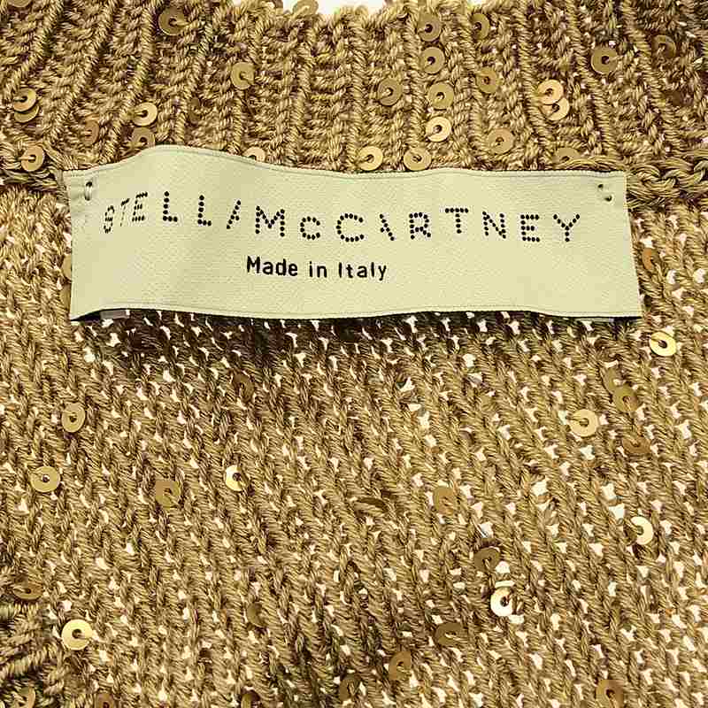 STELLA McCARTNEY / ステラマッカートニー スパンコールVネックニット