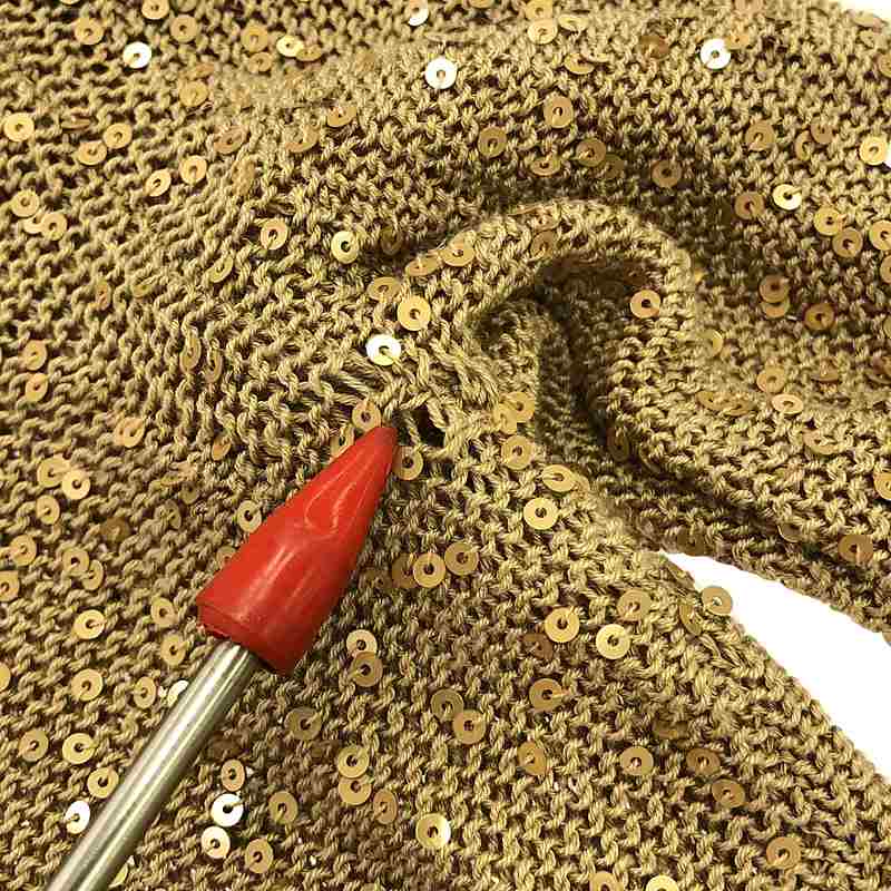 STELLA McCARTNEY / ステラマッカートニー スパンコールVネックニット