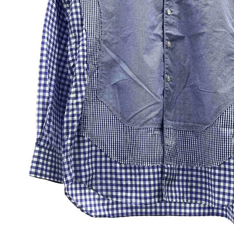 COMME des GARCONS SHIRT / コムデギャルソンシャツ フロントパッチワーク ギンガムチェック コットン シャツ