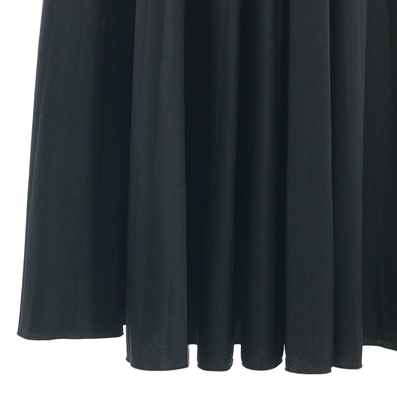 VALENTINO / ヴァレンティノ Pleated Tech Jersey & Lace Skirt レース切替 ジャージー プリーツスカート