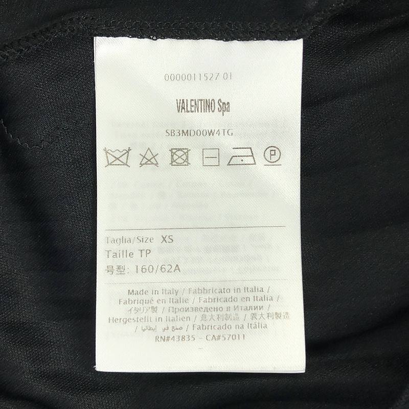 VALENTINO / ヴァレンティノ Pleated Tech Jersey & Lace Skirt レース切替 ジャージー プリーツスカート