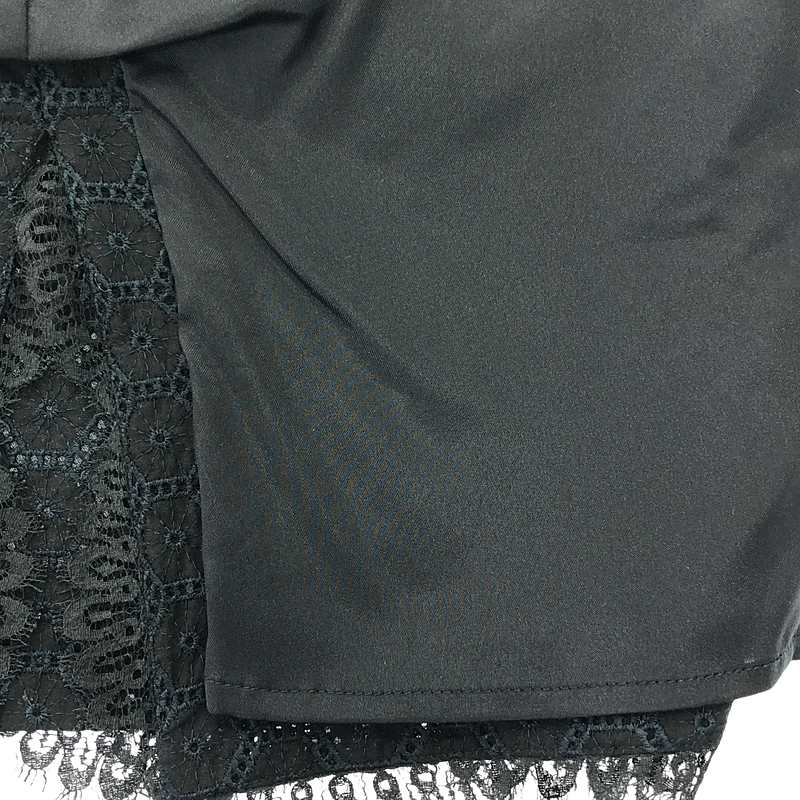 その他 カットワーク レース バックジップ スカート / 総裏地