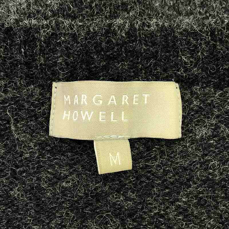 MARGARET HOWELL / マーガレットハウエル クルーネック ボーダー ウールニット