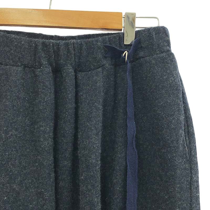 Dulcamara / ドゥルカマラ アンゴラ混 ワイド タック パンツ