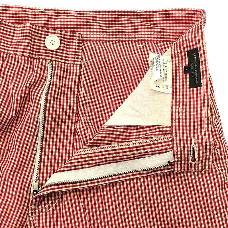 COMME des GARCONS HOMME PLUS / コムデギャルソンオムプリュス ギンガムチェック コットン サルエルパンツ