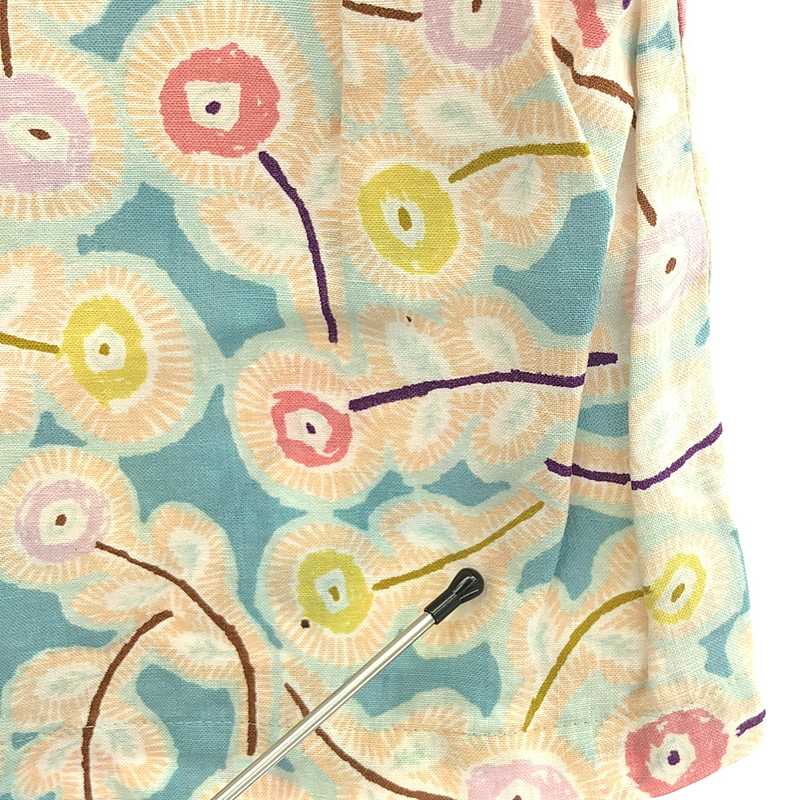 mina perhonen / ミナペルホネン Hanna / リネン 総柄 ノースリーブブラウス