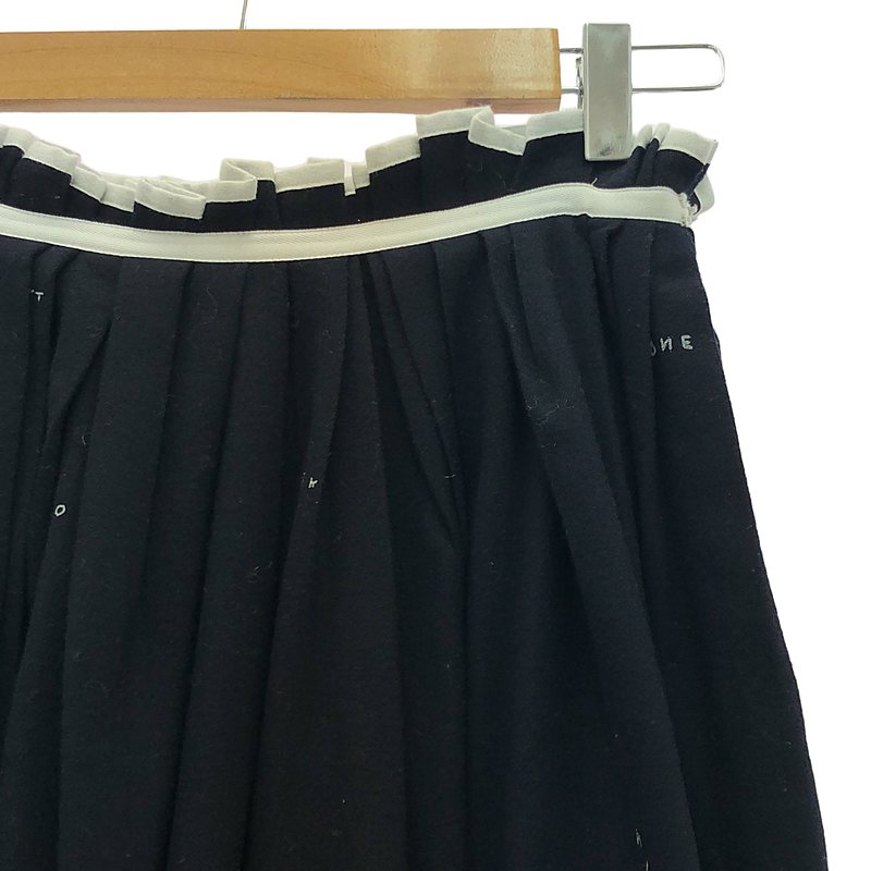 mina perhonen / ミナペルホネン whisper ウール ランダムタック スカート