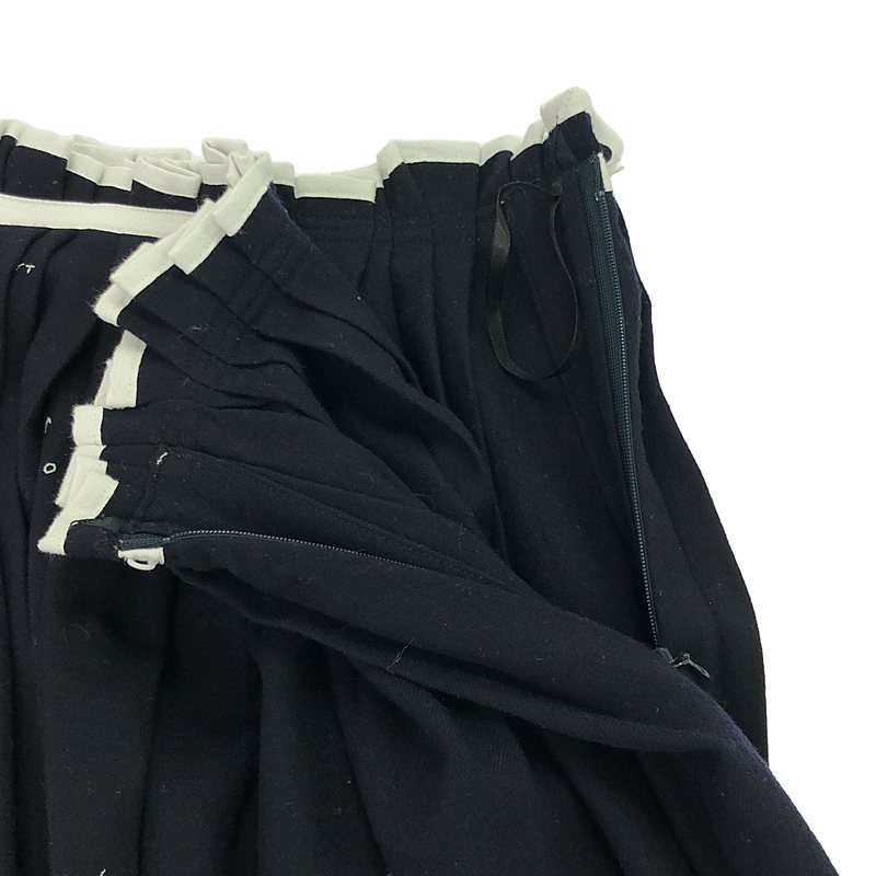 mina perhonen / ミナペルホネン whisper ウール ランダムタック スカート