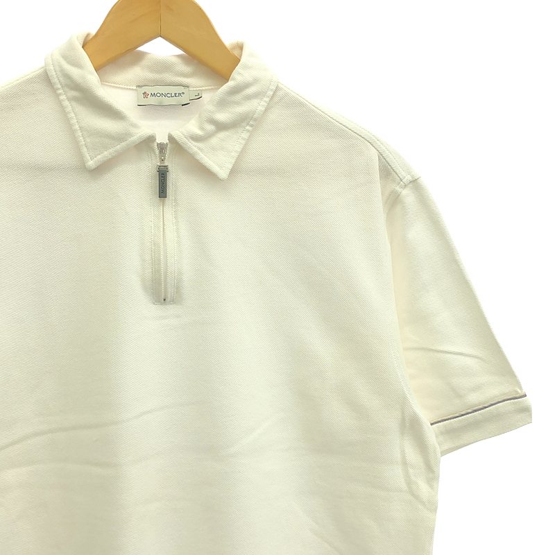 MONCLER / モンクレール ハーフジップ 鹿の子 ポロシャツ