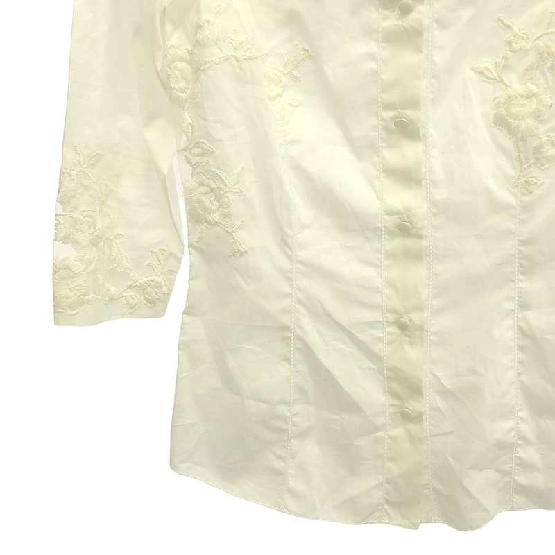 ERMANNO SCERVINO / エルマンノシェルヴィーノ コットン エンブロイダリー シャツ ブラウス