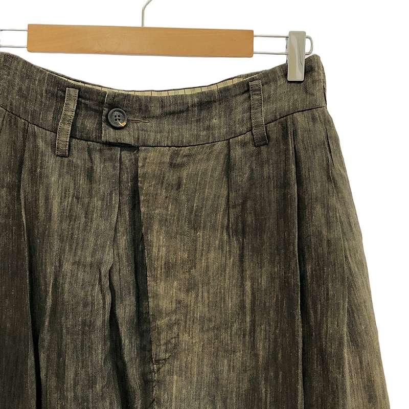 ziggy chen / ジギーチェン CLASSIC PLEATED WIDE TROUSERS / タック ワイド パンツ