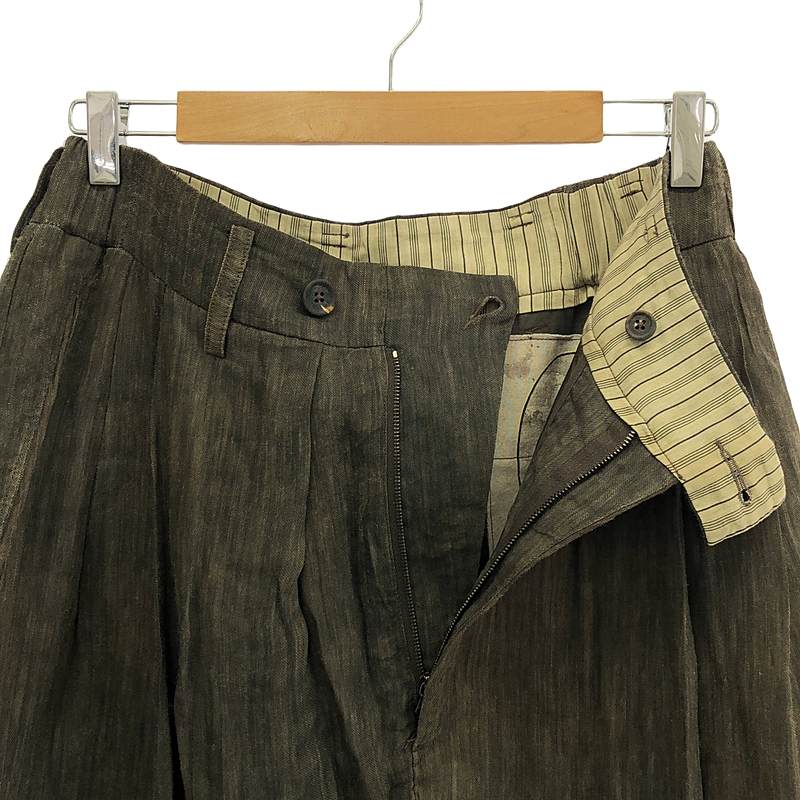 ziggy chen / ジギーチェン CLASSIC PLEATED WIDE TROUSERS / タック ワイド パンツ