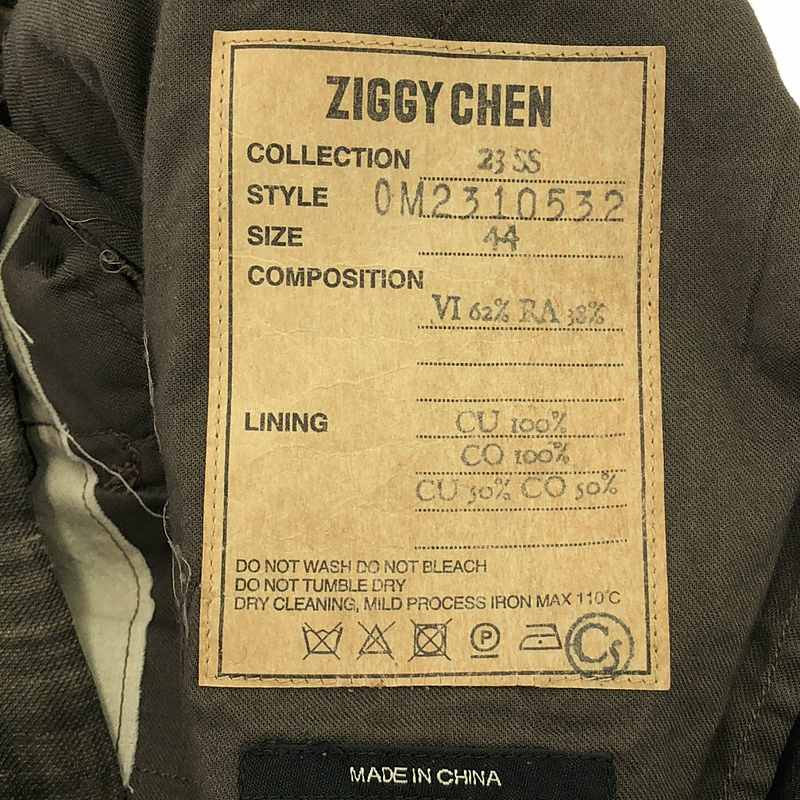 ziggy chen / ジギーチェン CLASSIC PLEATED WIDE TROUSERS / タック ワイド パンツ