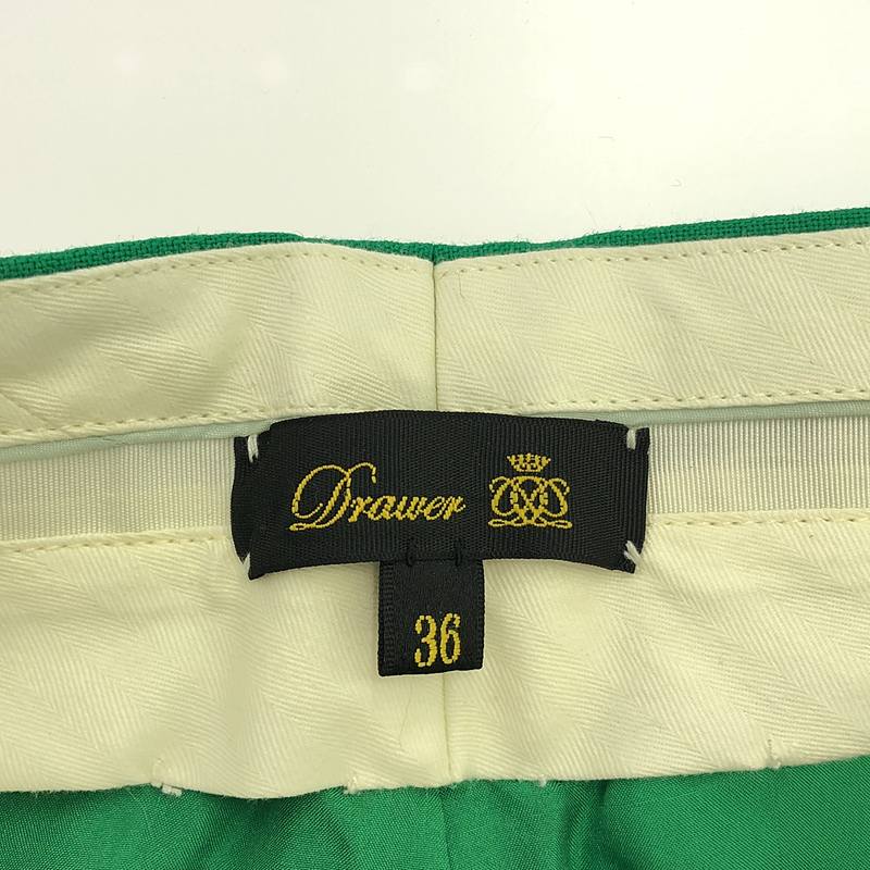 Drawer / ドゥロワー ウールフレスコベーシックパンツ