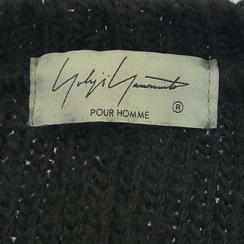 YOHJI YAMAMOTO POUR HOMME / ヨウジヤマモトプールオム 3G STRIPE STRING LONG CARDIGAN 糸ふらし ロング ニット カーディガン