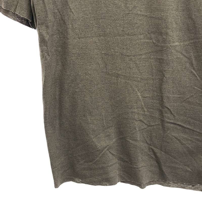 kujaku / クジャク コットン リネン カットオフ Tシャツ カットソー