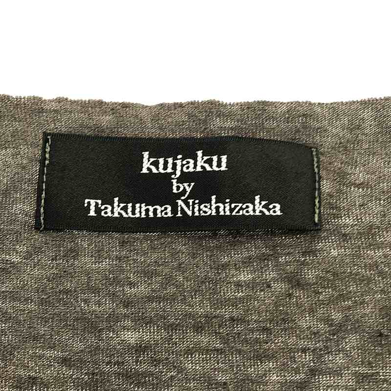 kujaku / クジャク コットン リネン カットオフ Tシャツ カットソー