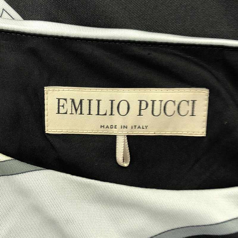 EMILIO PUCCI / エミリオプッチ レーヨン 総柄 ドレス ワンピース / 総裏地