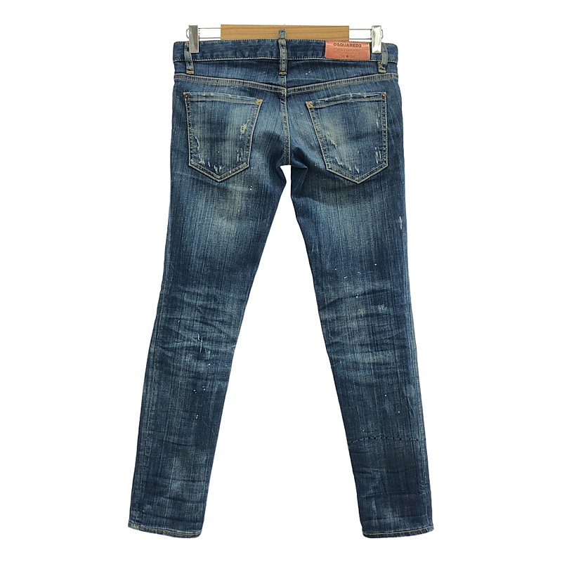 DSQUARED2 / ディースクエアード Pat Jean ダメージ加工 ストレッチ スキニー デニムパンツ