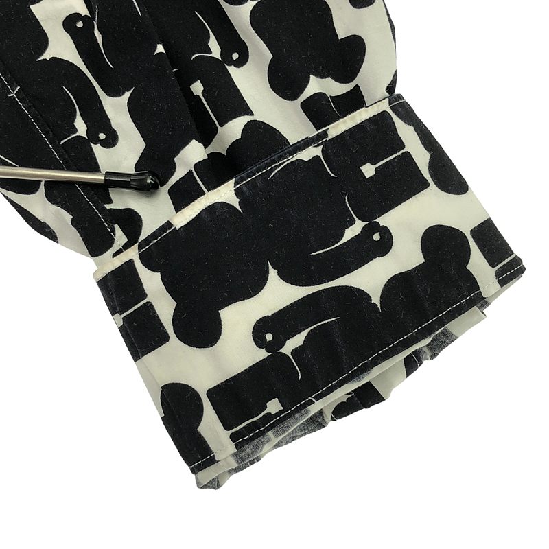 BLACK COMME des GARCONS / ブラックコムデギャルソン ×MEDICOM TOY メディコムトイ ベアブリック 総柄 コットン シャツ