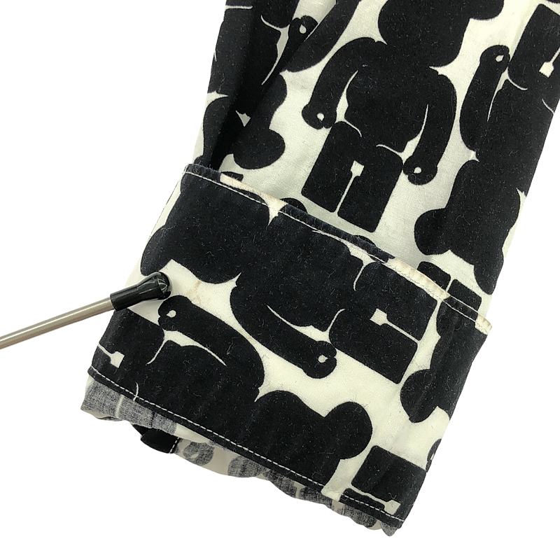 BLACK COMME des GARCONS / ブラックコムデギャルソン ×MEDICOM TOY メディコムトイ ベアブリック 総柄 コットン シャツ