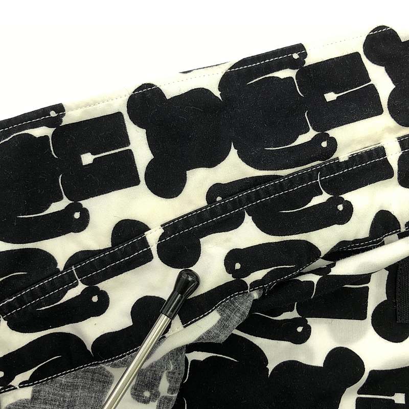 BLACK COMME des GARCONS / ブラックコムデギャルソン ×MEDICOM TOY メディコムトイ ベアブリック 総柄 コットン シャツ