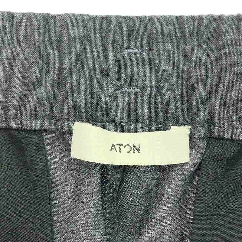 ATON / エイトン WOOL TROPICAL TAPERED EASY PANTS トロピカル テーパード イージーパンツ
