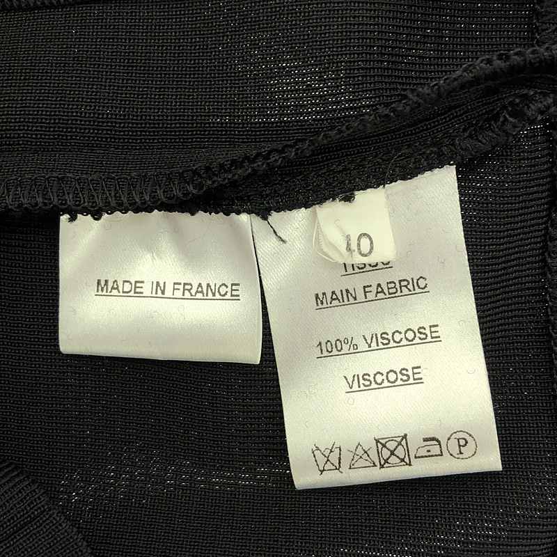 BALMAIN / バルマン ビジュー 装飾 サイドジップ ドレス ワンピース